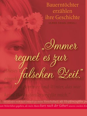 cover image of Immer regnet es zur falschen Zeit